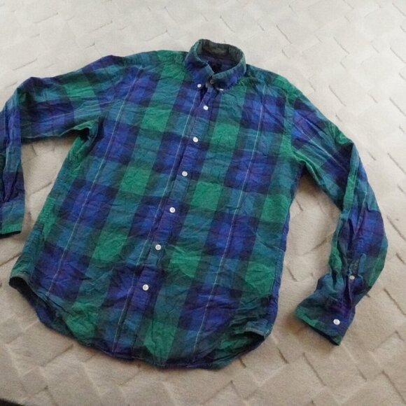 J.Crew Button Up Shirt Mens Medium Plaid Multi Color Long Sleeve - Picture 2 of 11